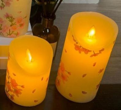 B18L, 70033, LED Candle Sakura 7.5*15cm