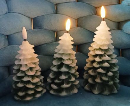 25X6, 70036, Xmas LED Candle Tree 8.2*18.5CM