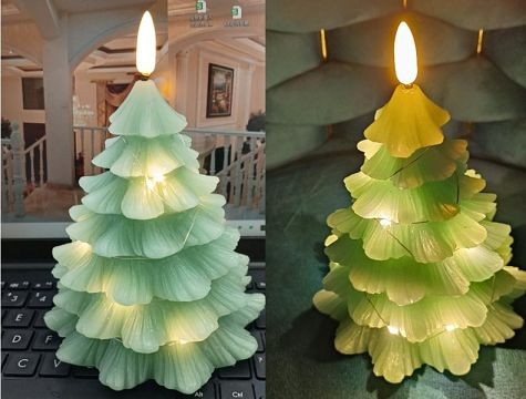 25X7, 70040, Xmas LED Candle Tree 13*15.5CM