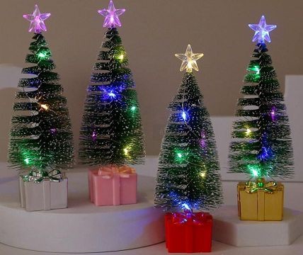 25X1, 70055, Xmas Tree Trio-color Light 6.5*17CM