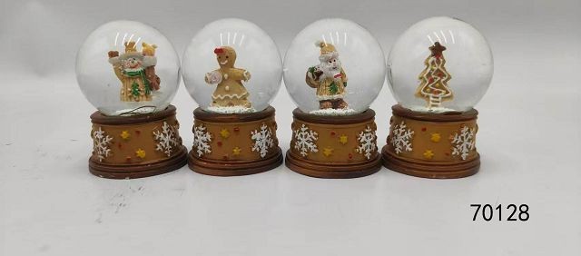 25X4, 70128, Xmas Snow Globe 6.5cm