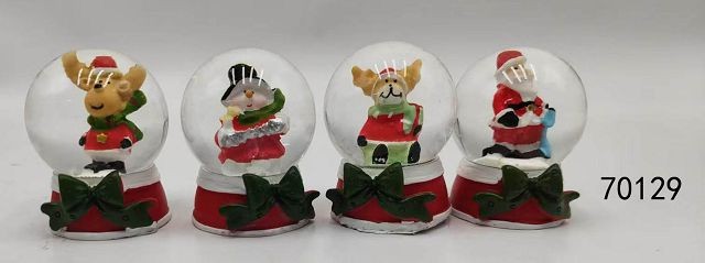 25X4, 70129, Xmas Snow Globe 6.5cm