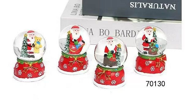 25X21, 70130, Xmas Snow Globe 6.5cm