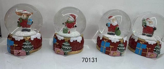 25X21, 70131, Xmas Snow Globe 6.5cm