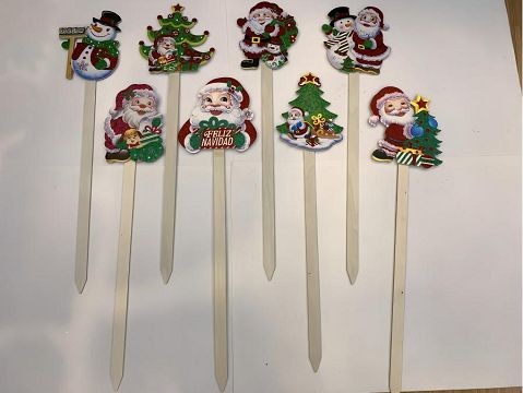 70140, Xmas Yard Stake 68cm