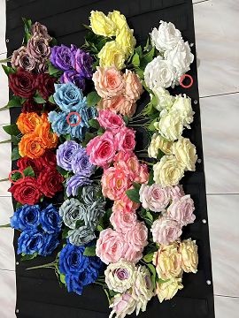 C18M, 70193, Rose 5-head 50cm D15cm