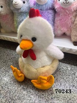 H8Z-L, 70243, Soft Toy Chicken Hatching Egg  20cm