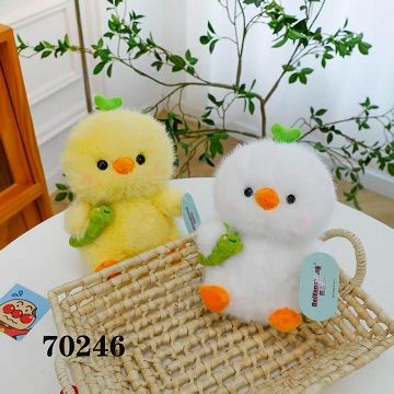 H8Z-L, 70246, Soft Toy Chicken Bug Holding 21cm
