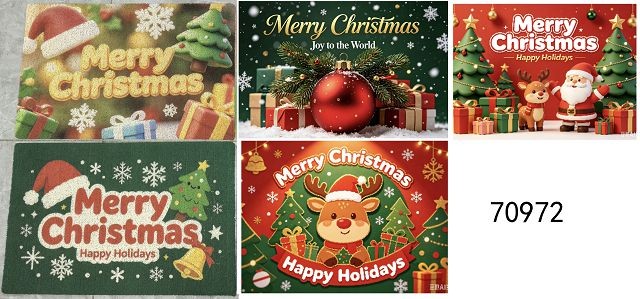70972, Xmas Door Mat 38?58cm