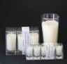 S/5 3.3x3cm gls candle scented 3 asst