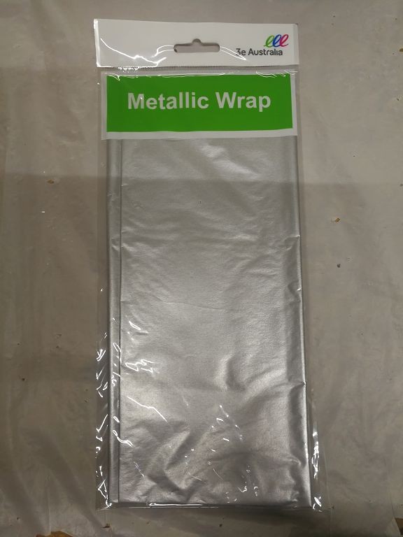 metallic wrap 7664 silver
