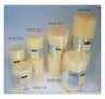 9x20cm pillar candle vanilla/iory