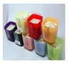 7X7X7cmh sqr gls candle 8cols 8scents