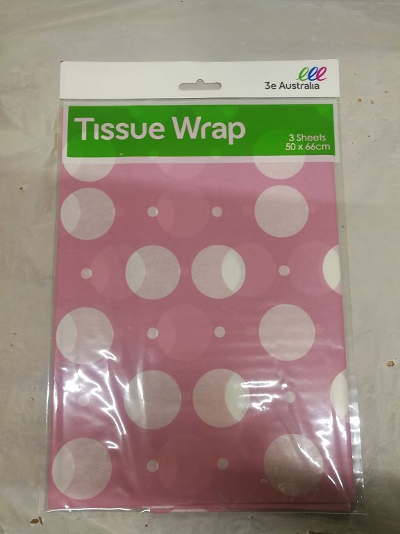 tissue wrap 3pc 8364 pink