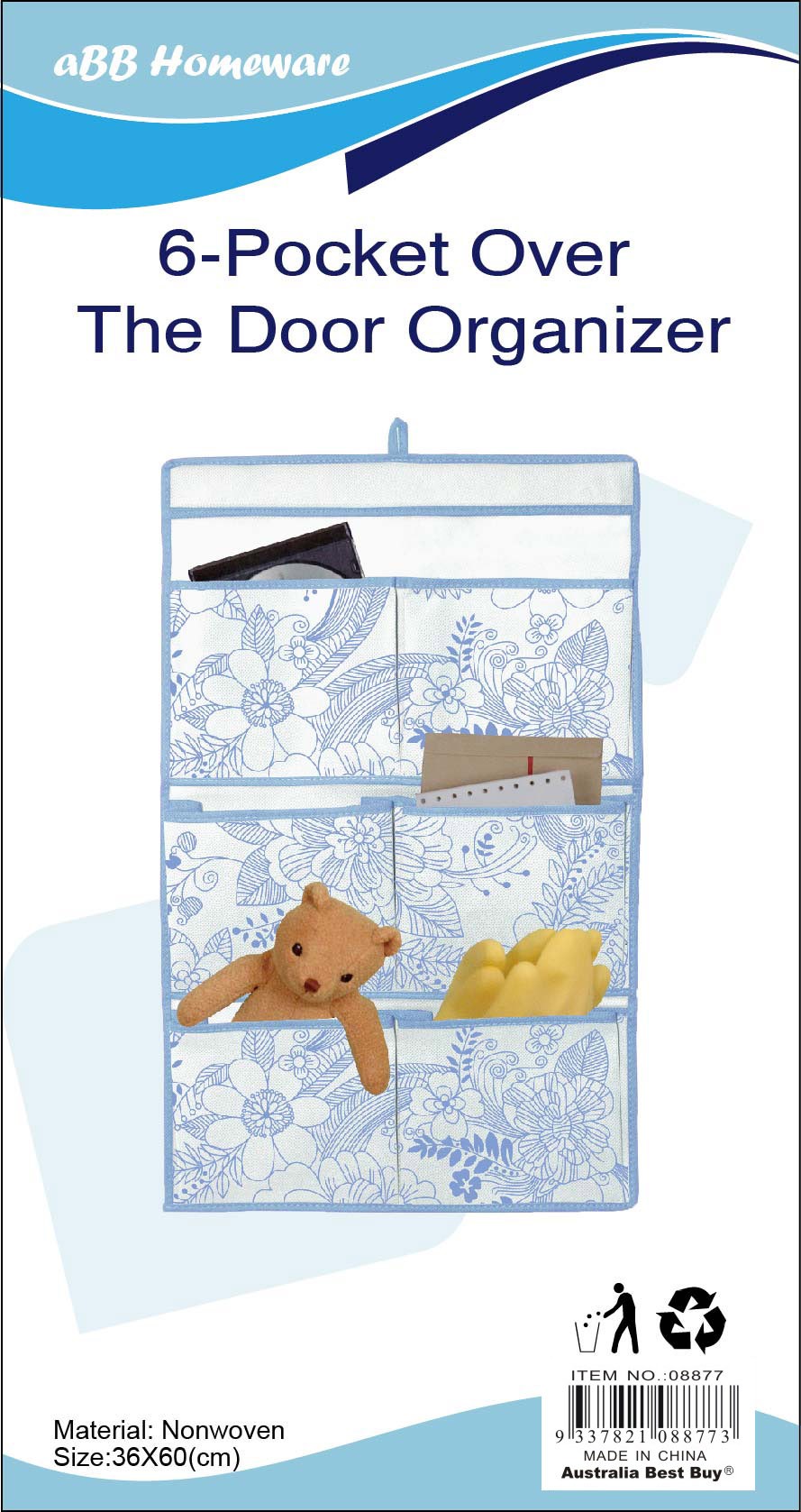 6Pocket Organiser 36x60cm