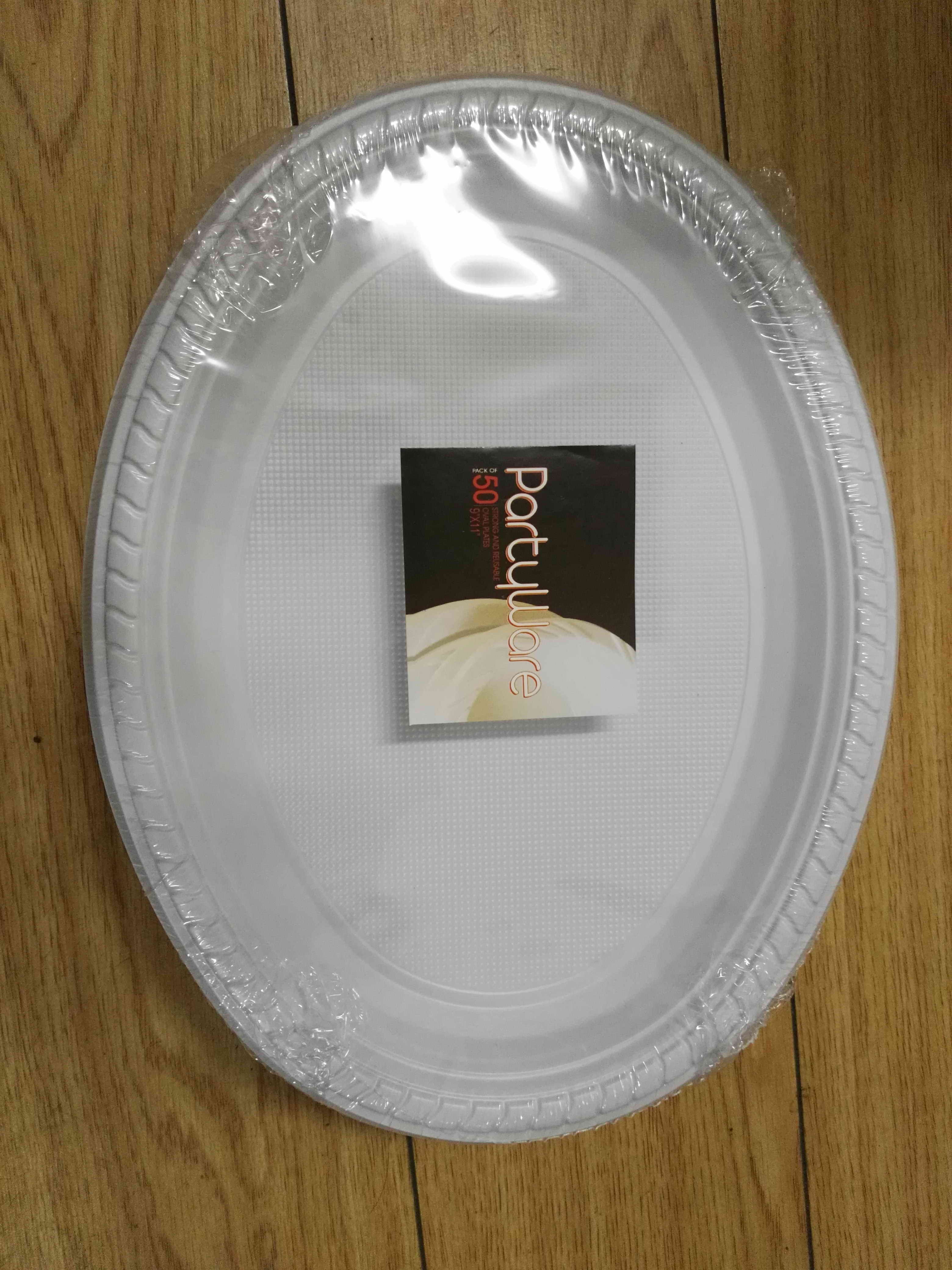 G12M, party plate 9"x11'"50pc