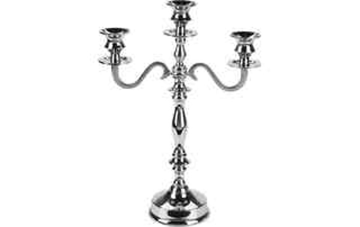 24X40, A06931770, Candle Holder 39cm Silver