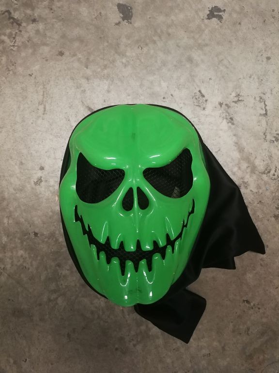 H6, SKU168 GLOW IN DARK PUMPKIN MASK