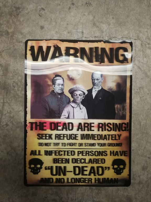 H6, SKU106 ZOMBIE WARNING SIGN