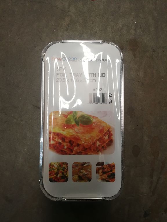 E10Z-M, 5PK FOIL TRAY WITH LID