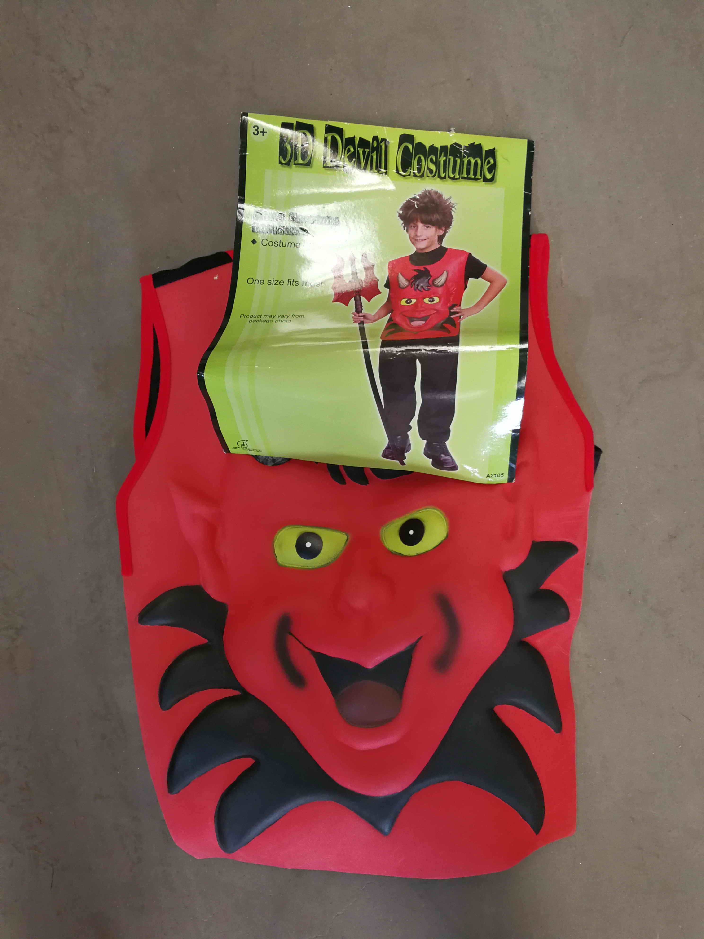 3D devil costume kid