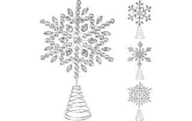 24X40, A72100480, Tree Top Rhinestones 26cm Silver 3 Ast