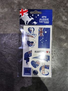 AD26855, Aussie Tattoo 4pk