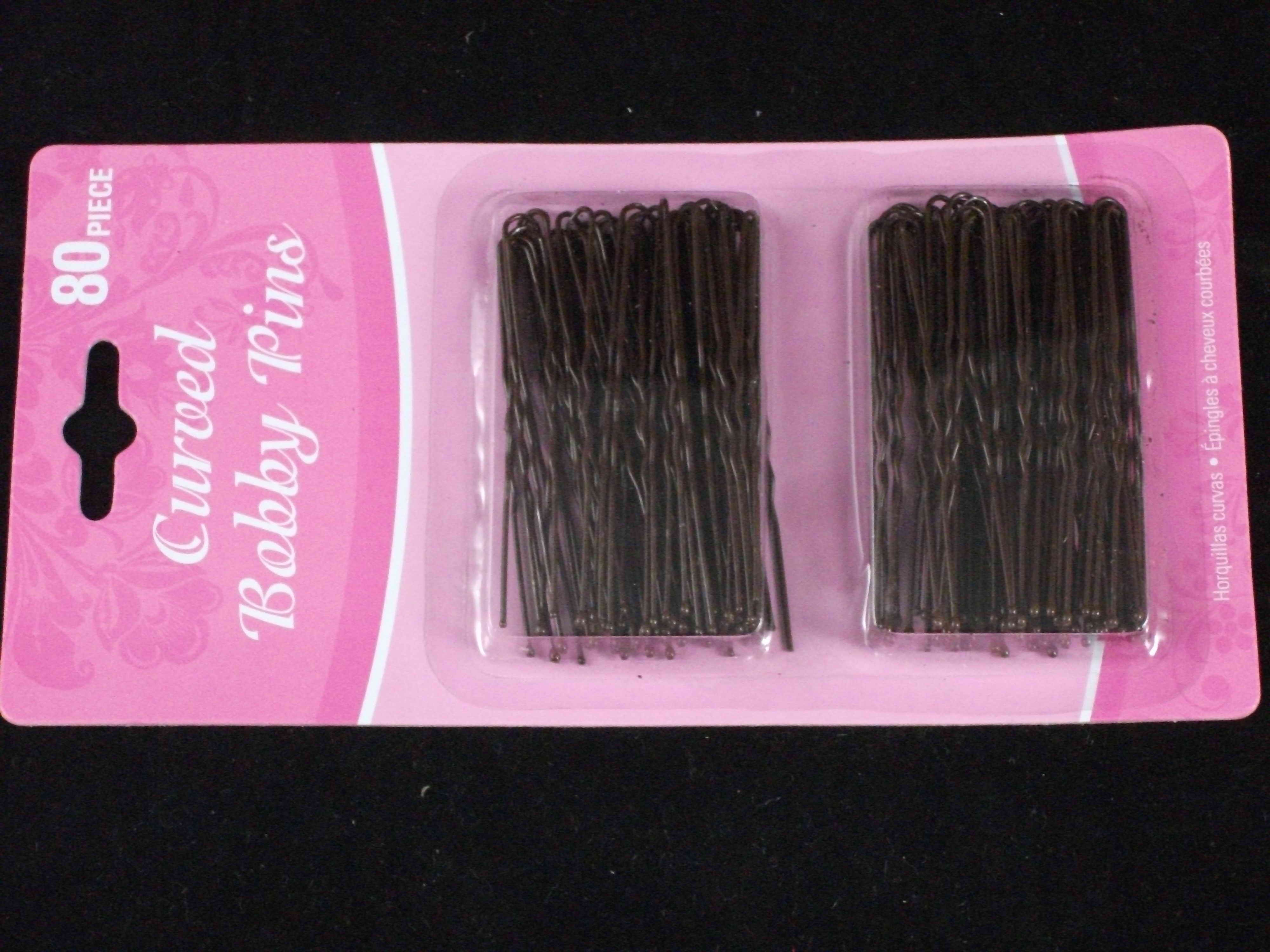 CURVED BOBBY PINS 80pc
