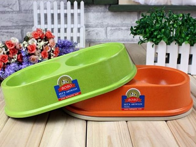 3ASST BAMBOO DBL PET DISHES