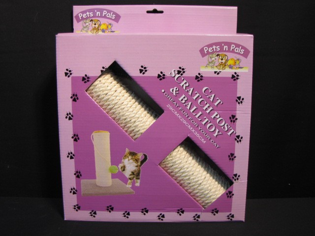 CAT SCRATCH POLE IN BOX