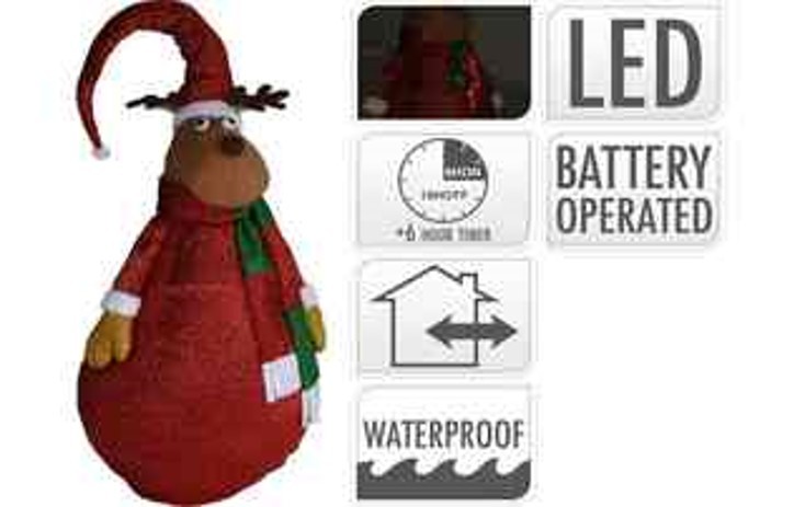 24X40, ASK002120, Reindeer Standing 140cm 10LED WW