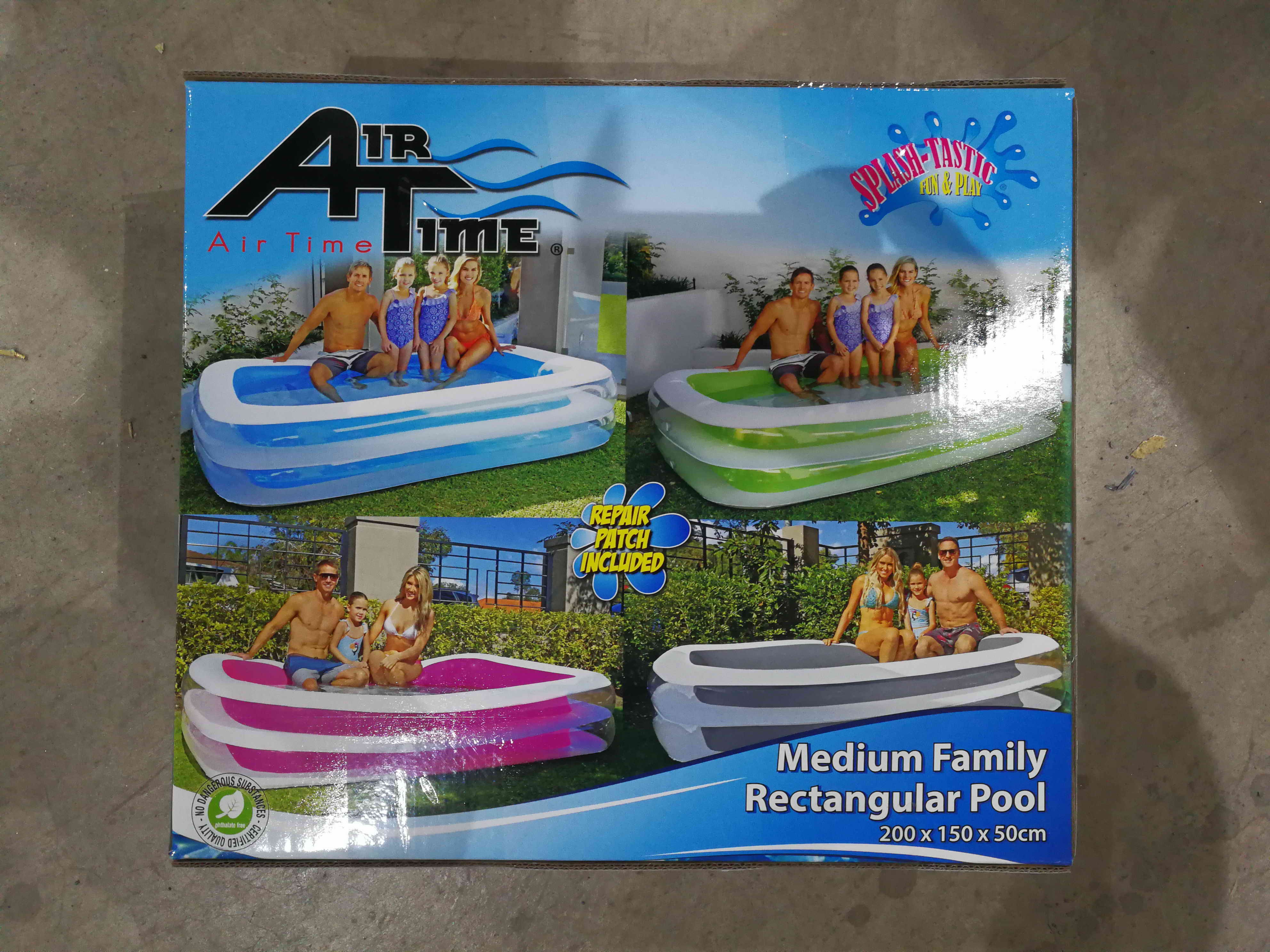 FAMILY POOL RECTANGULAR BLUE
