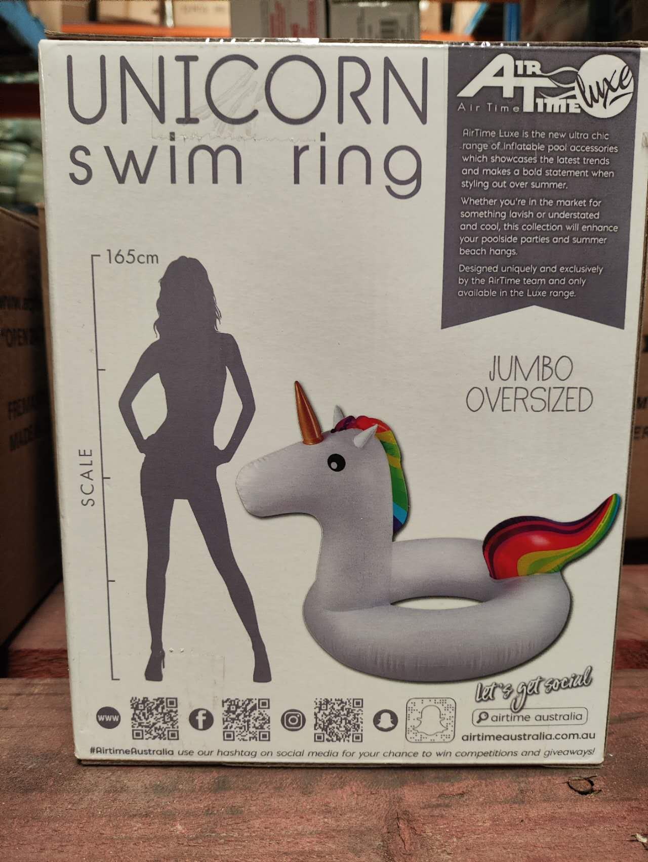 AT6138, Unicorn Swim Ring Jumbo