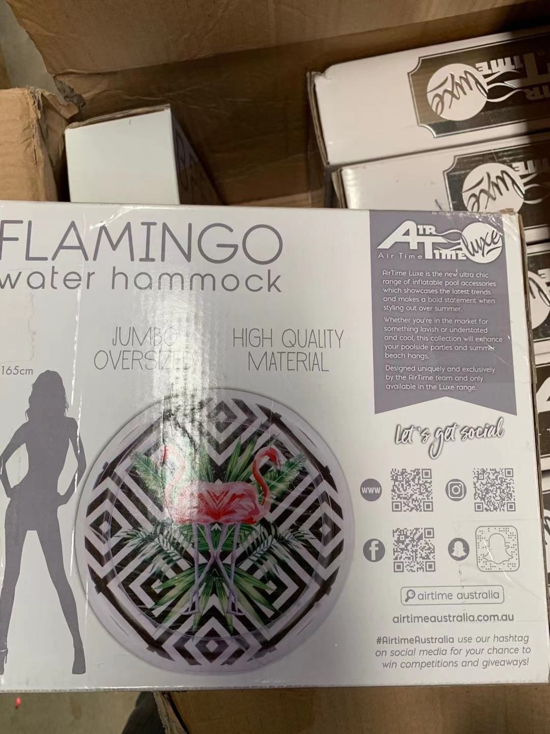 B17H, AT6147A, WATER HAMMOCK GEO FLAMINGO 