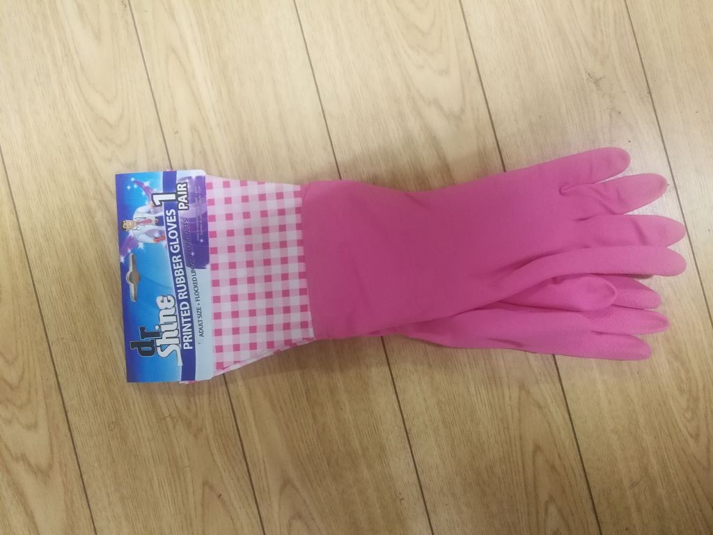 GLOVES RUBBER W/PRINTS 1 PAIR
