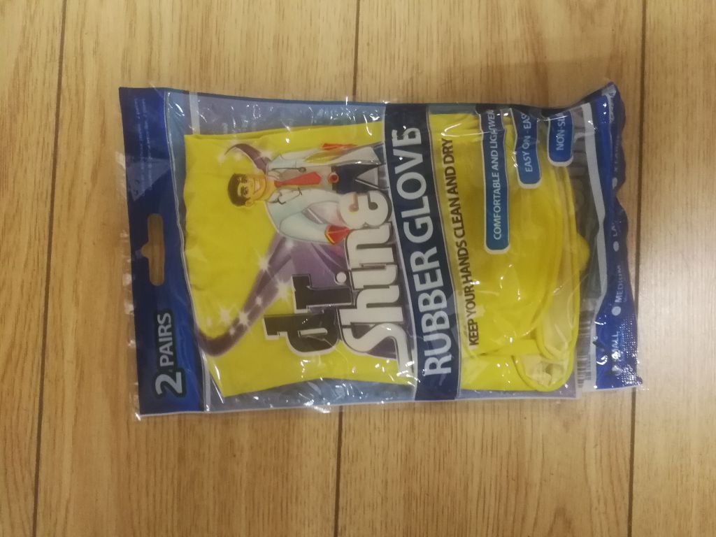 GLOVES RUBBER YELLOW 2 PAIRS