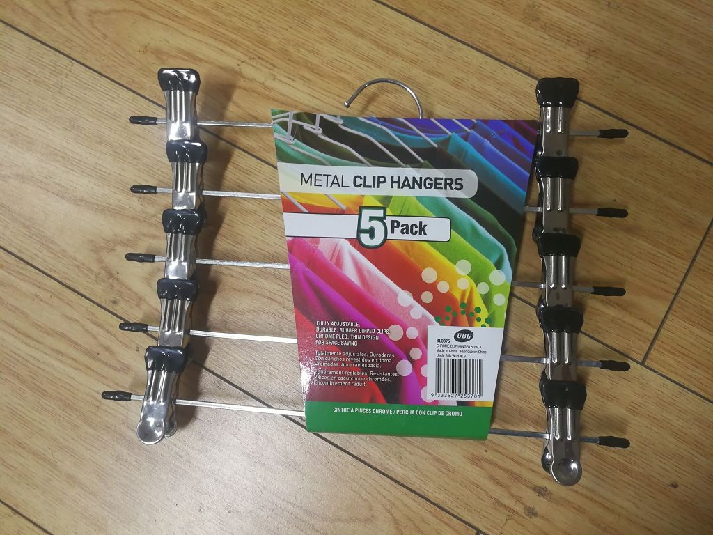 CLIP HANGER METAL 5PK