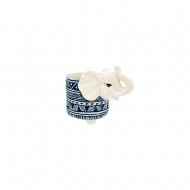 CP96510S, FlowerPotCeramicElephant12x9.6x10 (1/18)
