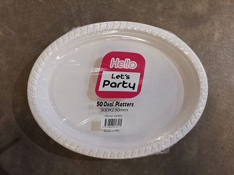 E10Z-M, CF083R2, OVAL PLATTERS 300X230MM PK50