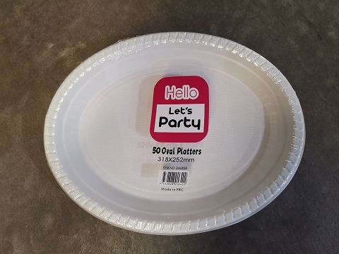 E10Z-M, DA0838, OVAL PLATTERS 318X252MM PK50