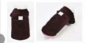 DG6003, DOG BROWN CORDUROY /W FUR COLLAR