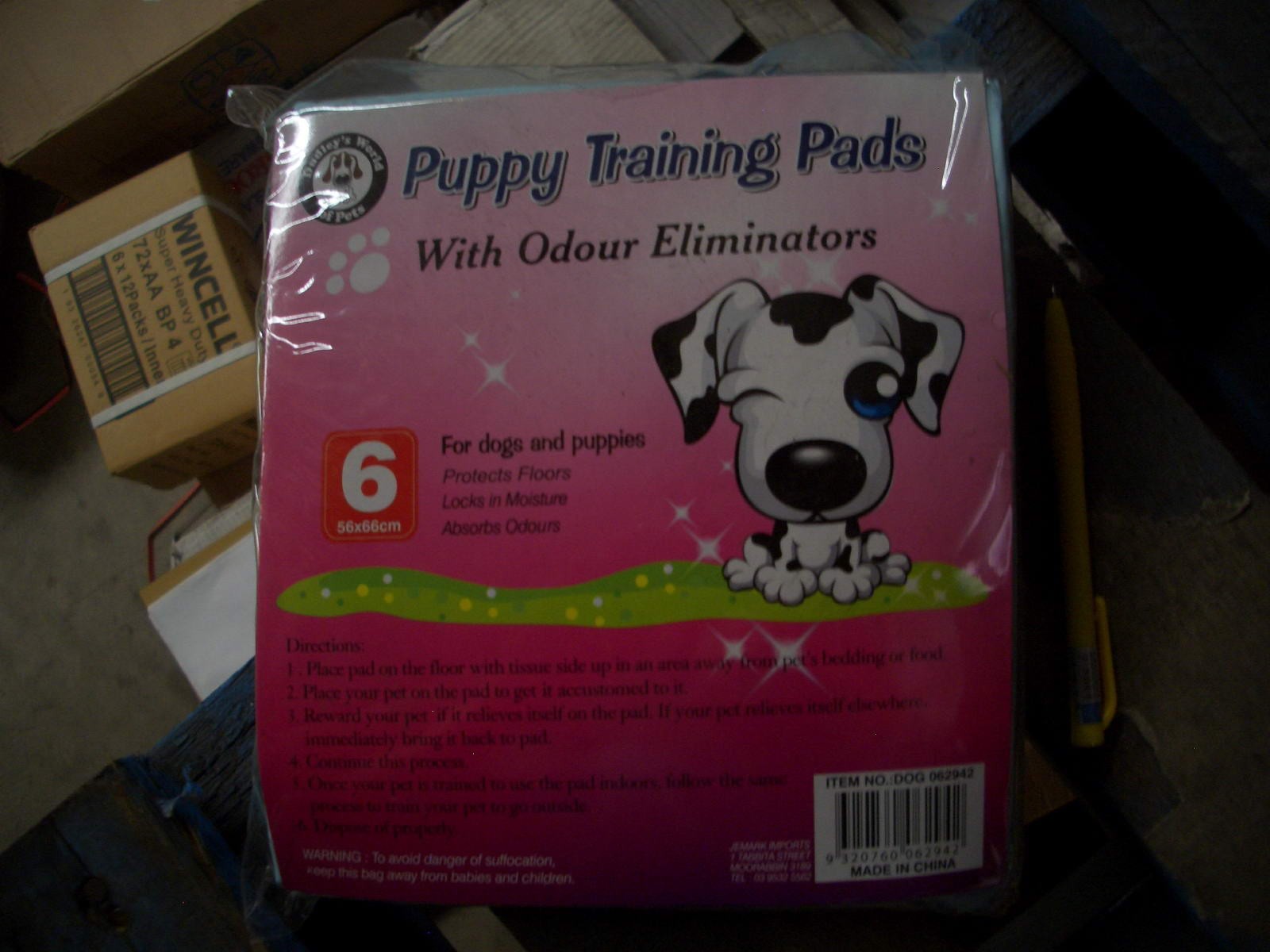 J2M,$4.5,Puppy Training Pads w/Odour Eliminators (L)