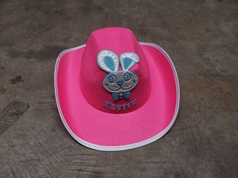 EA0311, EASTER HAT WITH BUNNY MOTIF