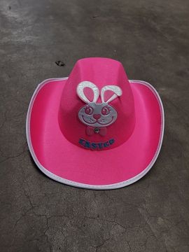 EA0312, EASTER HAT WITH BUNNY MOTIF