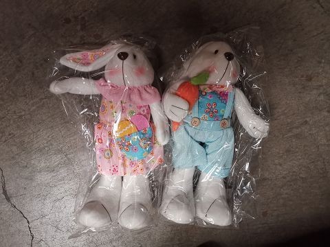23E4, EA0342, EASTER STANDING BUNNY ORNAMENT