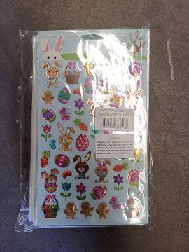 EA0363, EASTER STICKERS, 50pc PER
