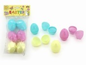 EN008SP6, FILLABLE EASTER EGG DECO W/SPOTS 3 COLS - 6cm