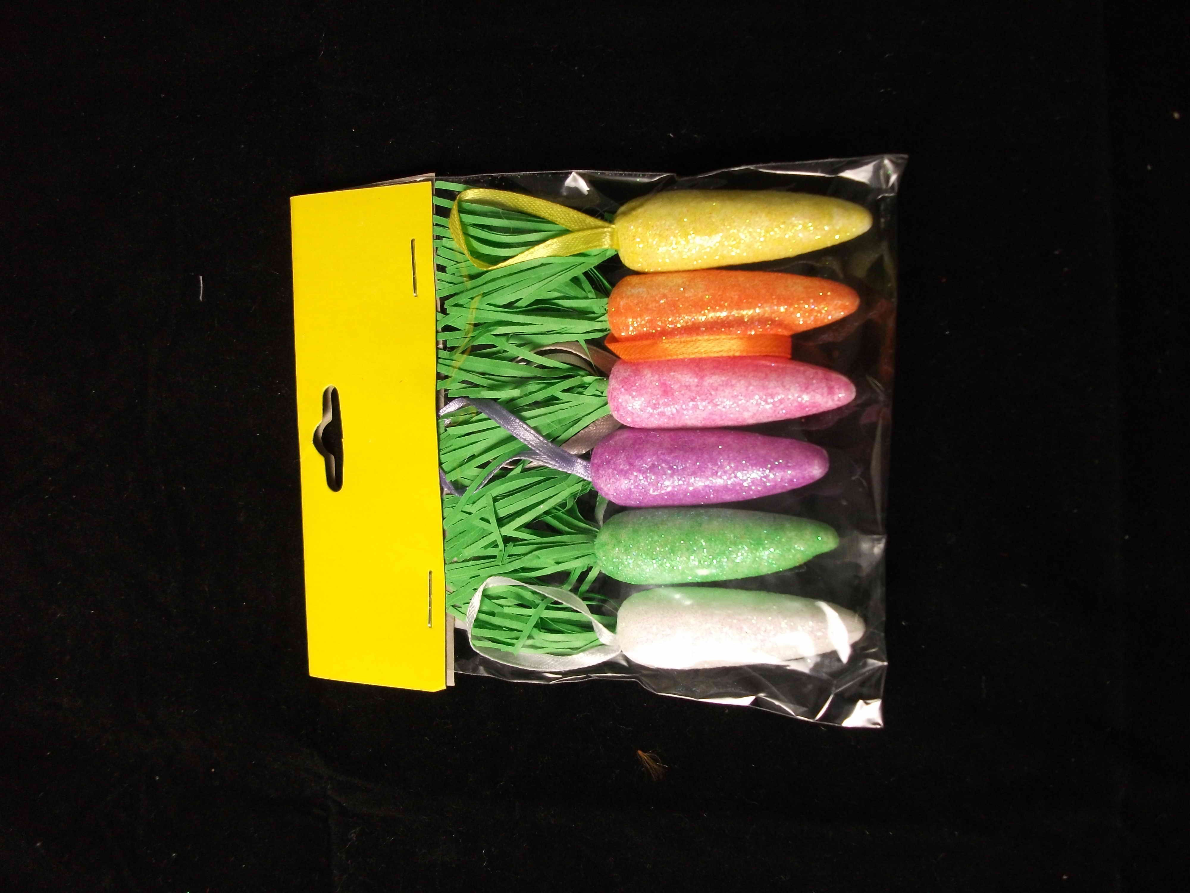 5.5CM MINI MIXED EASTER CARROTS (BAGS OF 6)