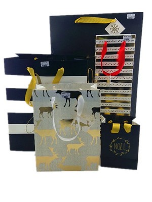 HOT STAMPING XMAS BAGS 4 ASSSTB B 210G I