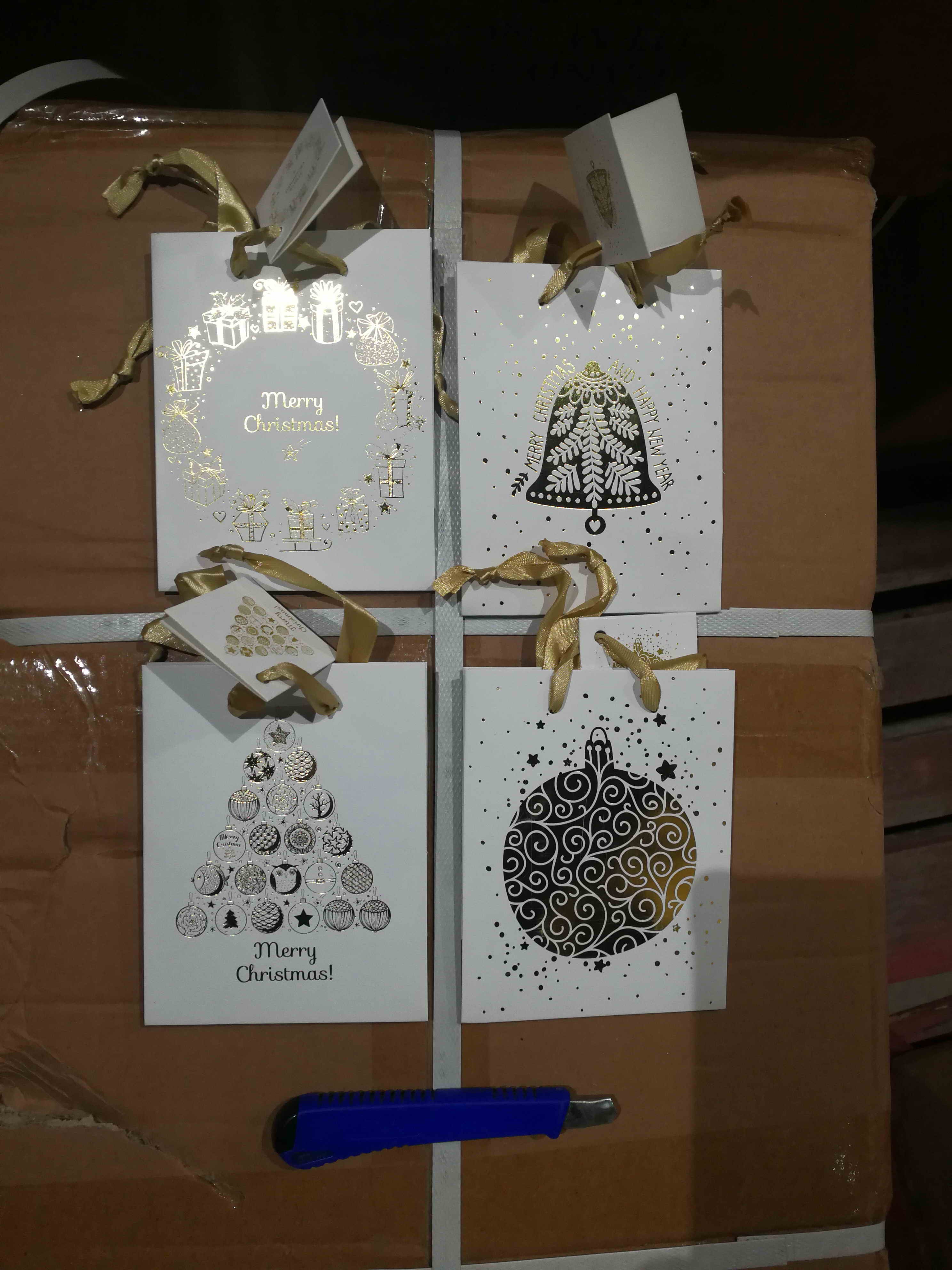 3D HOT STAMPING GIFT BAG S 4 ASST